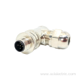 Metal Shielded Screw Terminal M12 Male Angled Connector
